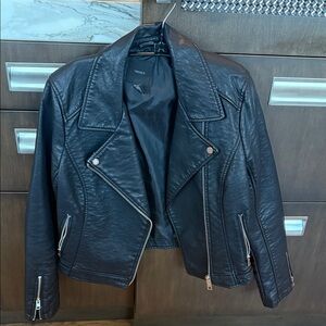 Women's Black Leather Jacket